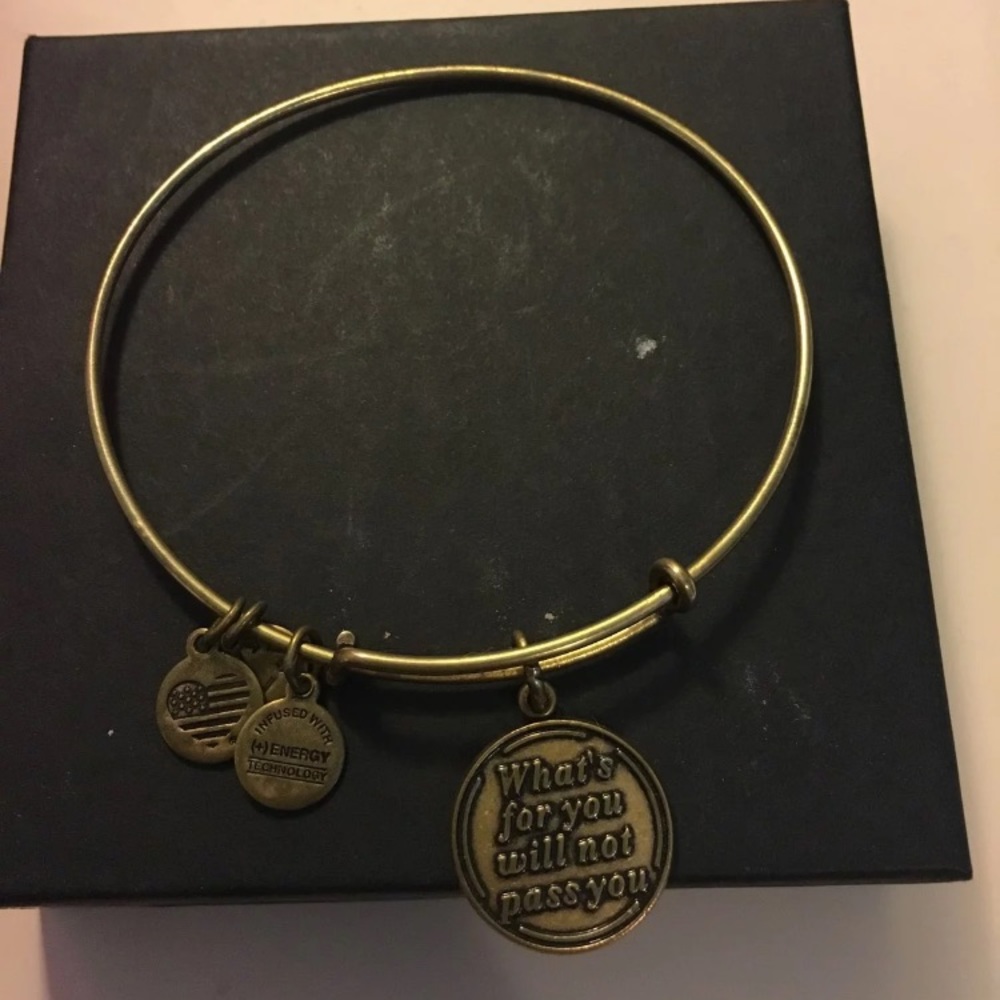 Alex and Ani What’s for you will not pass you.